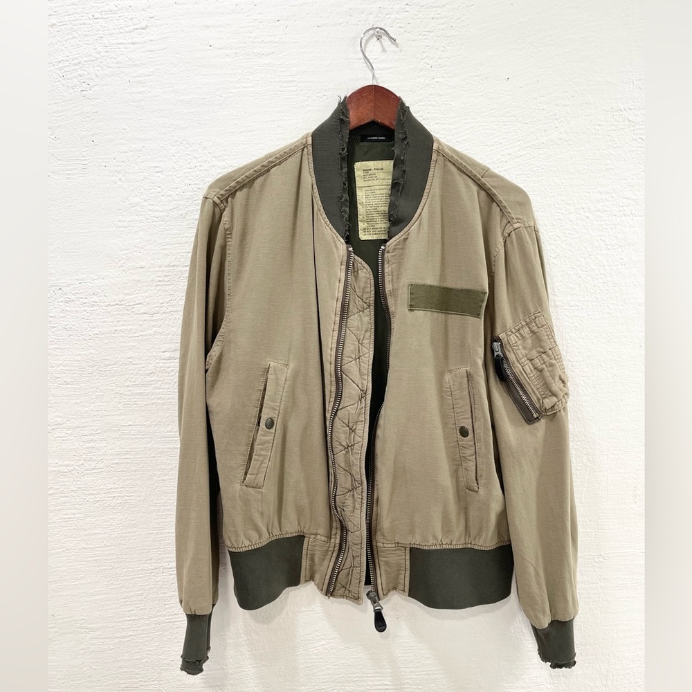 R13 Bomber Outwear Jacket Green
